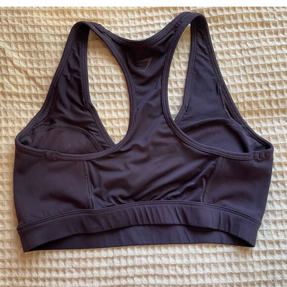 Gymshark Whitney Simmons Colab Twist Front Racerback Deep Purple Sports Bra Sm - Picture 4 of 8